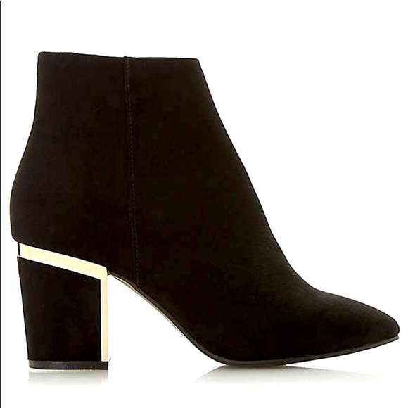 DUNES London Women’s Head Over Heels Perly Block Heel Ankle Boots Size 10 - Picture 6 of 16